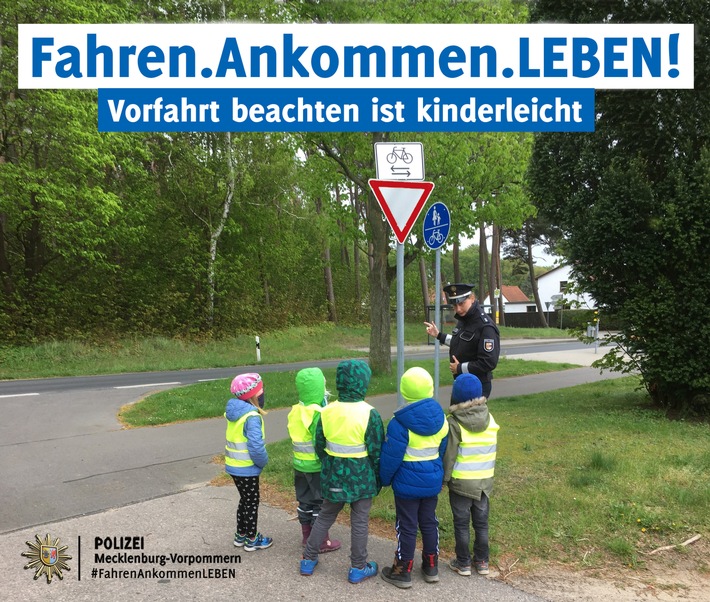 POL-HRO: Kontrollen zu "Fahren.Ankommen.LEBEN!" mit Schwerpunkt "Vorfahrt und Vorrang"