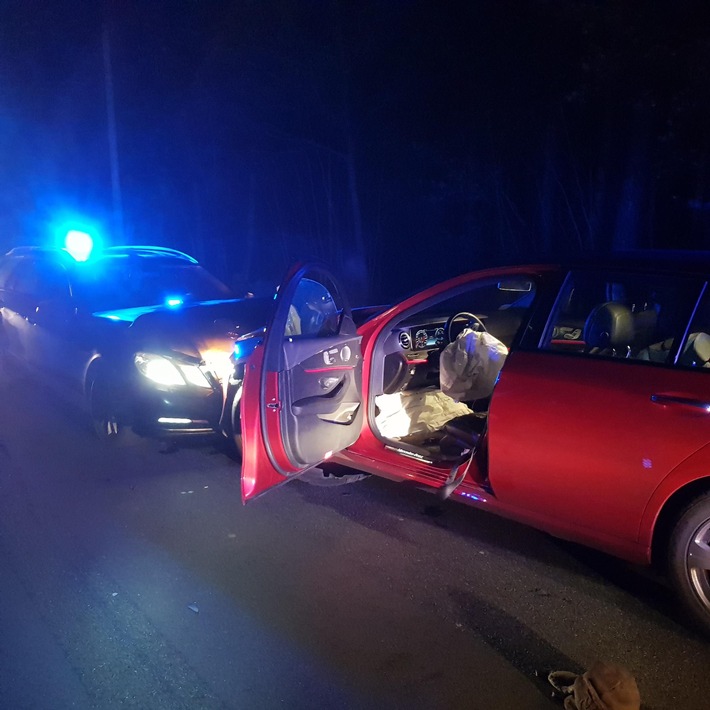 BPOLI LUD: Mit gestohlenem Mercedes Dienstfahrzeug der Bundespolizei gerammt, wenige Stunden später BMW X3 sichergestellt