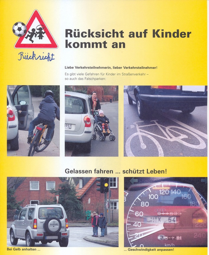 POL-WL: Verkehrssicherheitsaktion "Rücksicht auf Kinder ... kommt an"