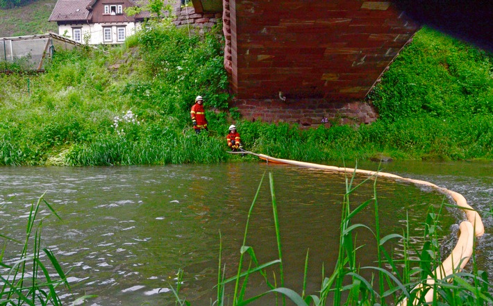 FW-CW: Olfilm auf dem Fluss Nagold bei der Station Teinach