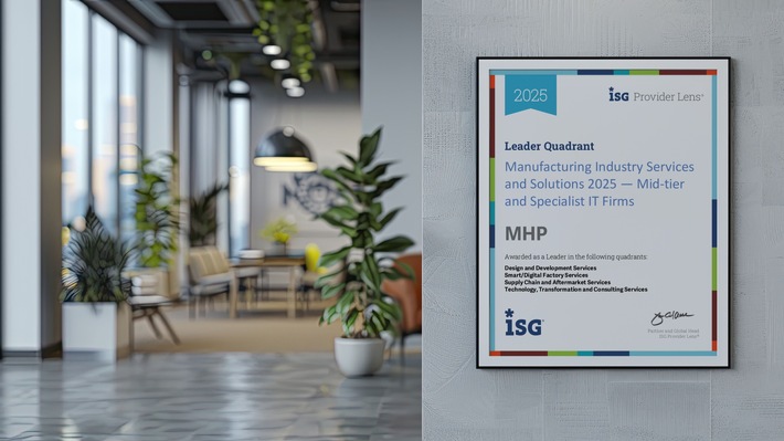 ISG Provider Lens stuft MHP als führenden Partner der Fertigungsindustrie ein
