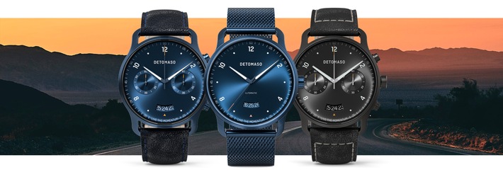 Topseller der Uhrenmarke in neuem Look / DETOMASO veröffentlicht erste Limited Editions