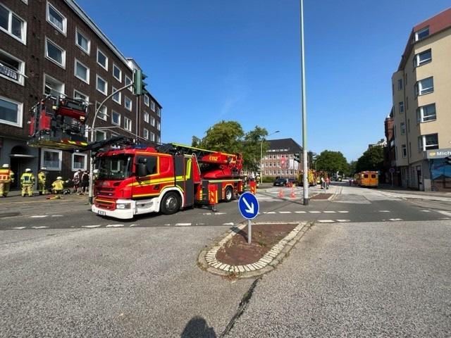 FW Bremerhaven: Feuer in Bremerhaven Mitte.