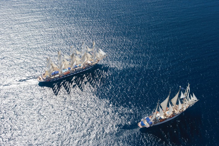 Kreuzfahrt: Kurze Auszeit unter weißen Segeln mit Star Clippers / Weltweit größter Anbieter setzt auf vier neuen Kurz-Kreuzfahrten im Mittelmeer die Segel