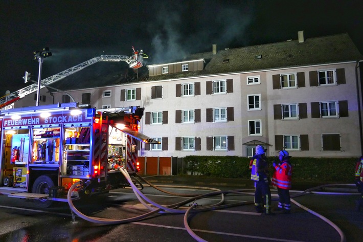 FW Stockach: Dachstuhlbrand