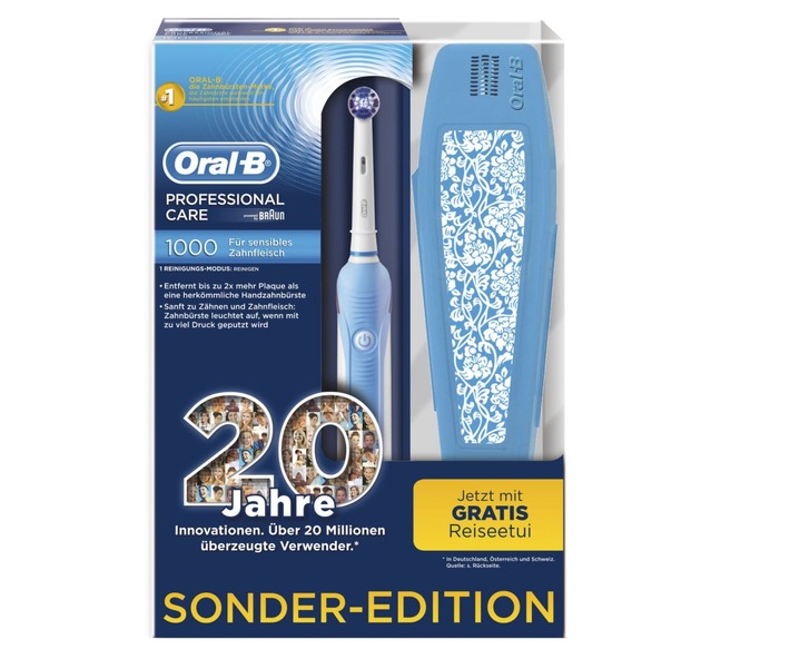 Rundes Jubiläum! - 20 Jahre innovative elektrische Zahnpflege von Oral-B (mit Bild)