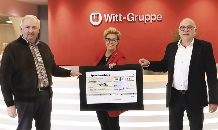 Witt-Gruppe spendet 5.000 Euro an Kinderkrebshilfe