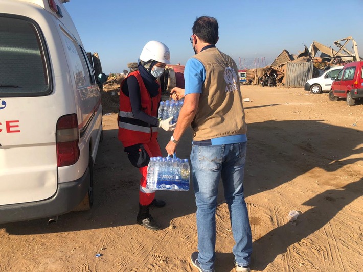 Explosion in Beirut: Als wäre die ganze Bundesstadt Bonn von heute auf morgen obdachlos / Bündnisorganisationen von &quot;Aktion Deutschland Hilft&quot; sind vor Ort und leisten Nothilfe