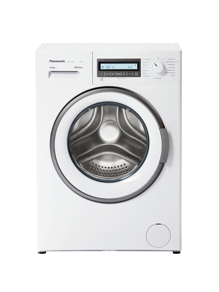Panasonic stellt neue Inverter-Waschmaschine vor / Waschmaschinen-Sortiment wird zur IFA 2016 um Preis-Leistung-starkes Modell mit A+++ ergänzt