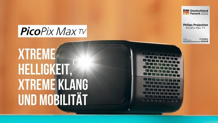 Philips PicoPix MaxTV erhält neues Gütesiegel Deutschland Favorit