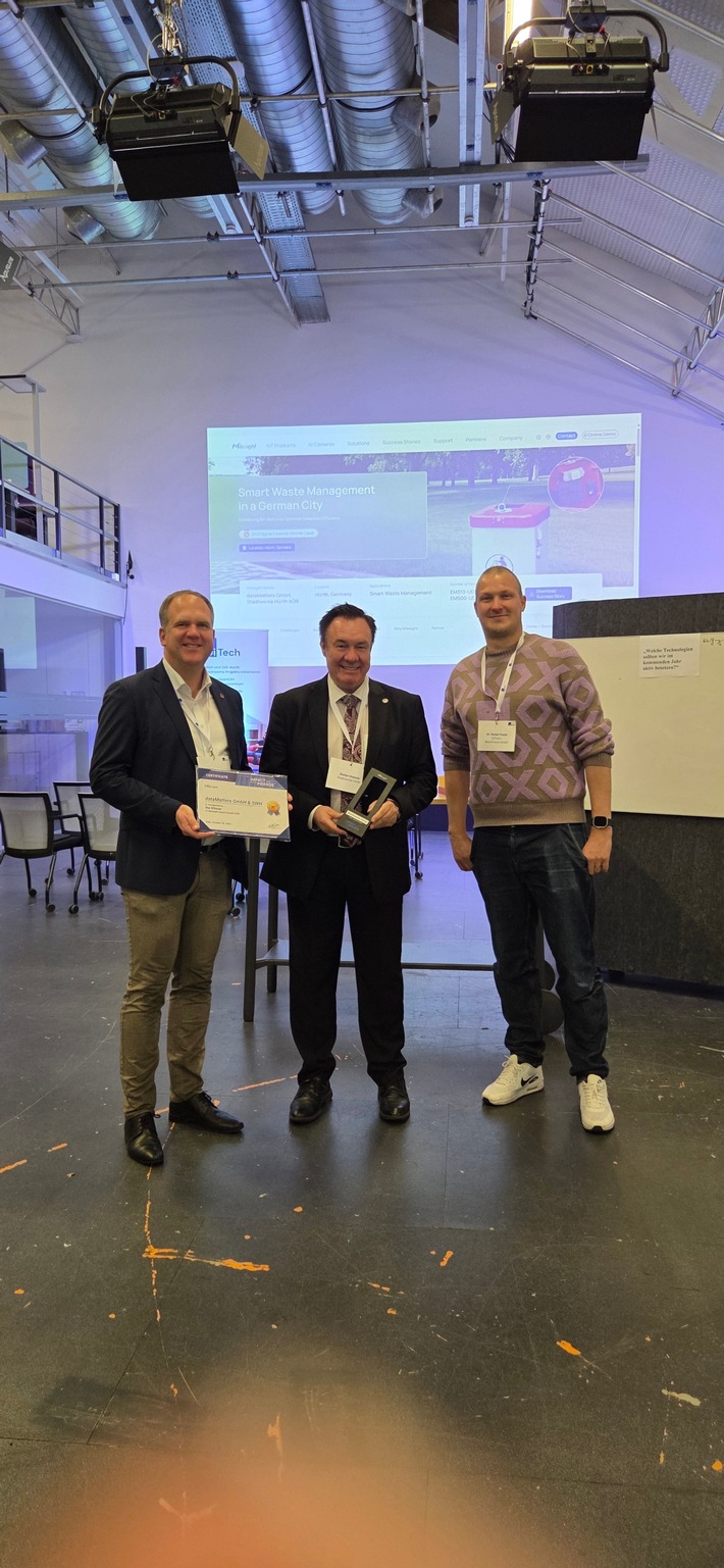 Smart City: Stadt und Stadtwerke Hürth gewinnen „Milesight Impact Award 2025“ mit dataMatters