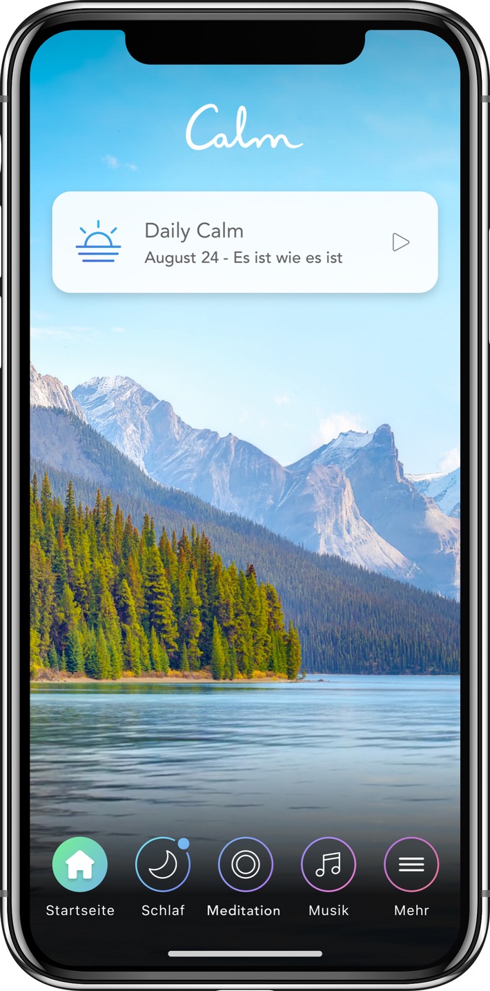 Führende Achtsamkeits-App Calm startet in deutscher Sprache /
Viele Menschen wünschen sich besseren Schlaf - Calm kann dabei unterstützen