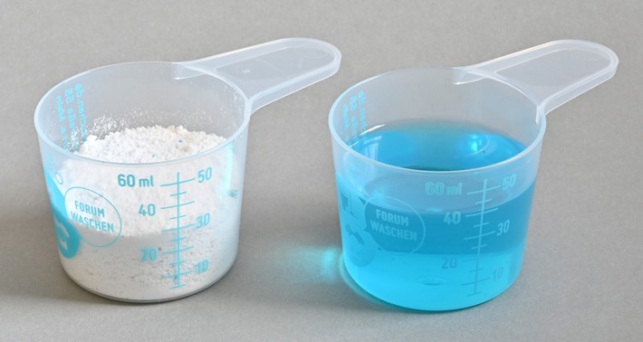 Waschmittel dosieren - mit Messbecher oder Waage? / Warum es für alle Waschmitteltypen so einfach mit Milliliter-Messgefäßen funktioniert