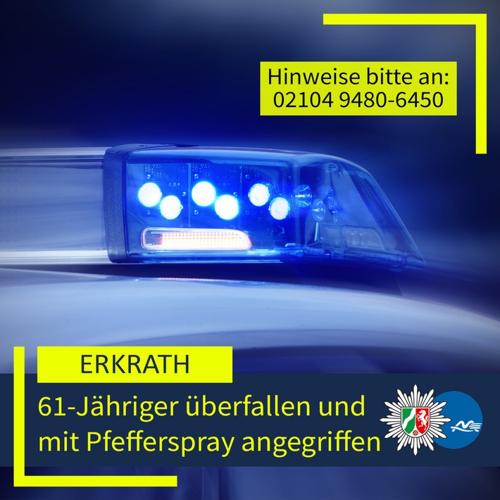 POL-ME: 61-Jähriger von zwei Jugendlichen beraubt und mit Pfefferspray angegriffen - 2603044
