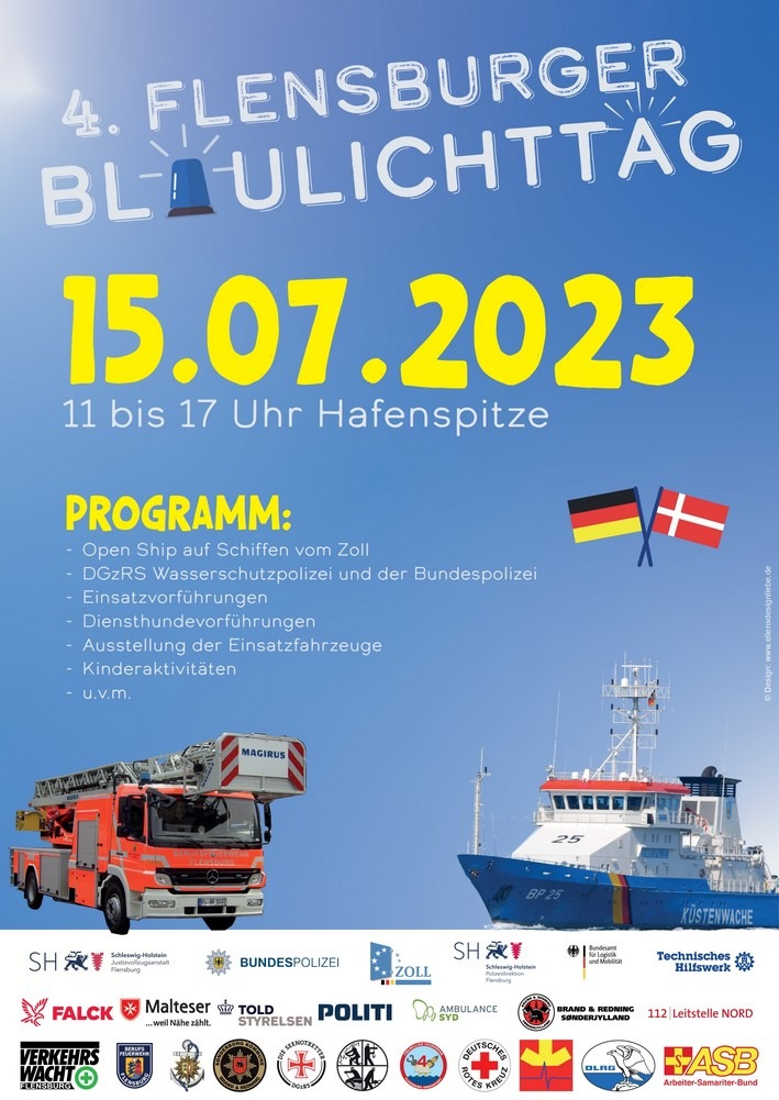 BPOL-FL: 4. Flensburger Blaulichttag - Einladung zum Pressetermin am 25.05.2023