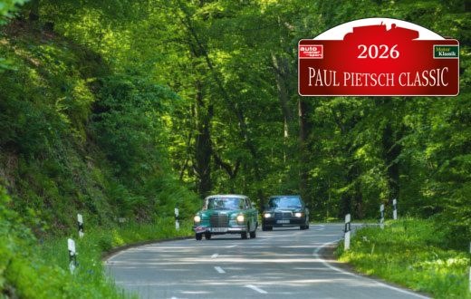 Paul Pietsch Classic Rallye: Oldtimer hautnah erleben - beim Start, im Ziel oder an der Strecke / Namensgeber gründete 1946 die Motor Presse Stuttgart