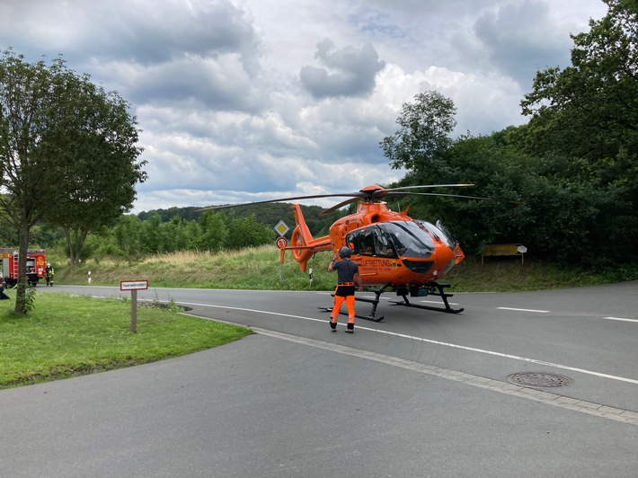 FW-EN: Zwei Rettungshubschrauber zeitgleich in Hattingen im Einsatz