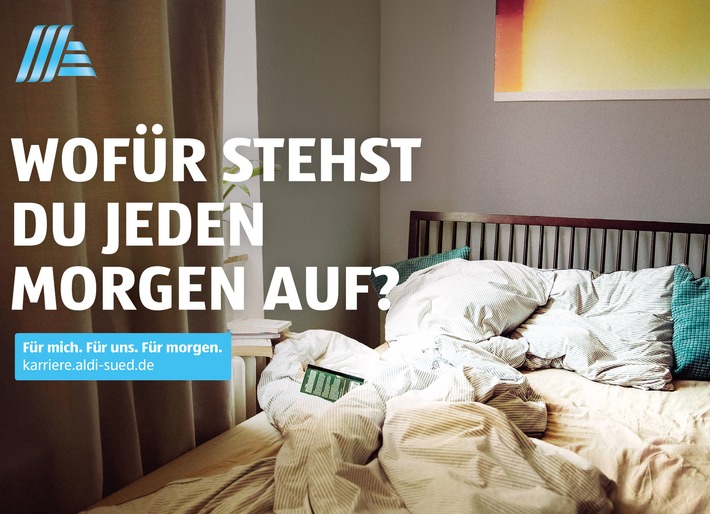 ALDI SÜD wirbt als Arbeitgeber und startet neue Kampagne: "Für mich. Für uns. Für morgen."