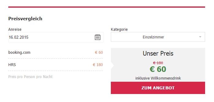 easybooking bringt den Preisvergleich direkt auf die Vermieter-Website - BILD