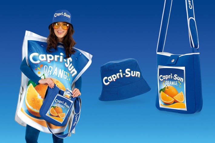 Capri-Sun bringt die Sonne in den Karneval: Das Kultgetränk wird jetzt zum Kostüm