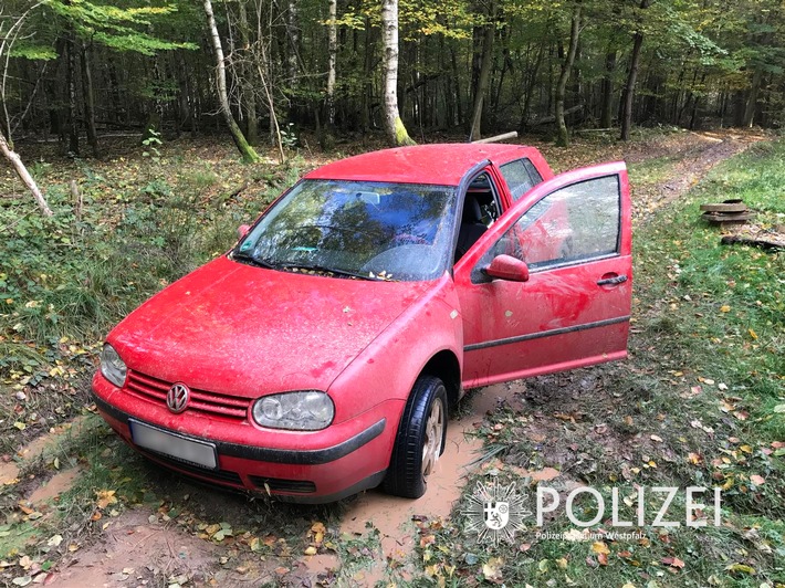 POL-PPWP: Im Wald festgefahren