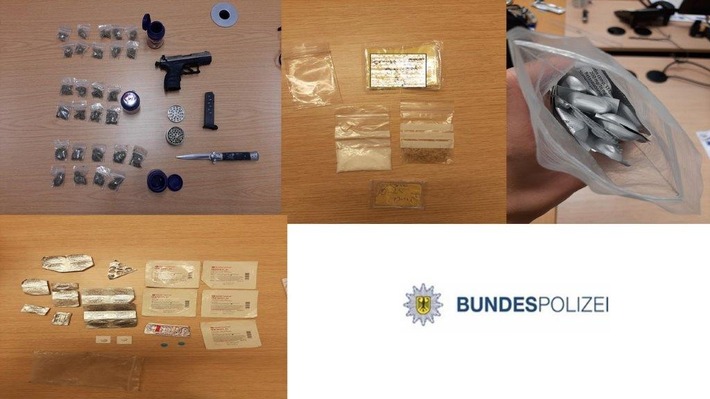 BPOL NRW: In jeder Tasche ein Treffer - Bundespolizei findet verschiedene Drogen und Waffen