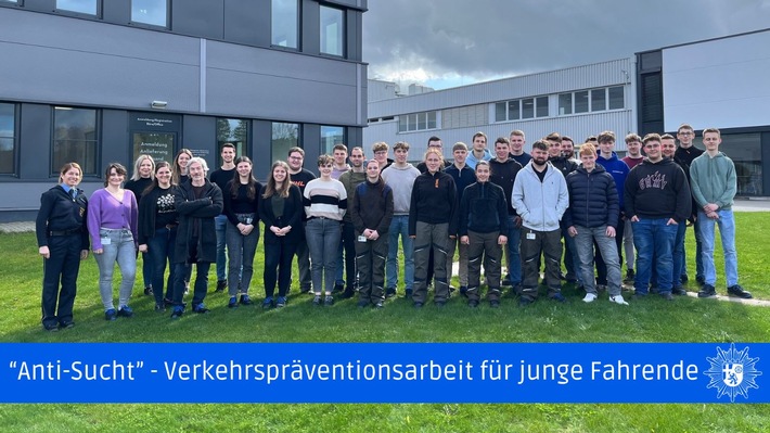 POL-PPTR: Aktionstag "Anti-Sucht" - Verkehrspräventionsarbeit für junge Fahrer