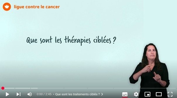 Informations sur le cancer accessibles : les vidéos explicatives désormais en langue des signes