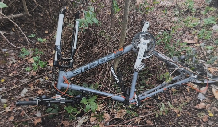 LPI-NDH: Fahrradrahmen aufgefunden - Wer kann Hinweise auf den Besitzer geben?