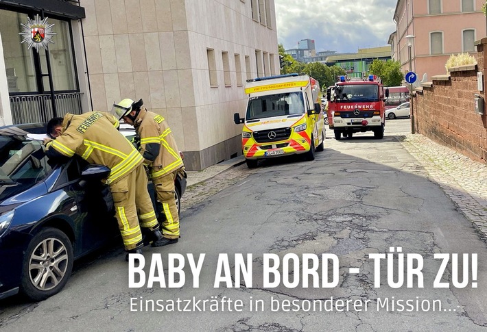 POL-PDKL: Autotür zu, Baby an Bord...