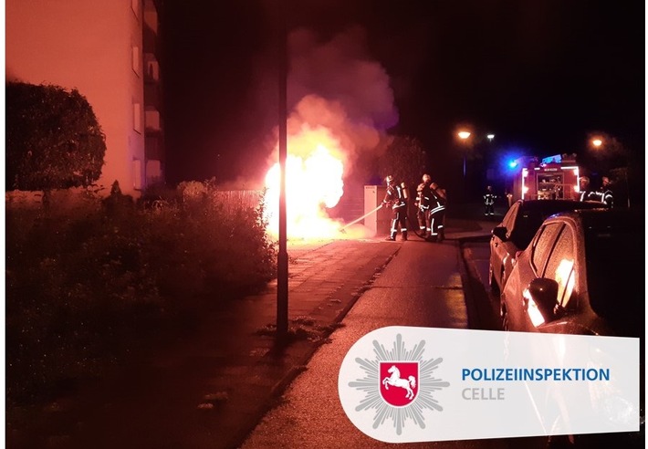 POL-CE: Zeugenaufruf nach Mülltonnenbrand