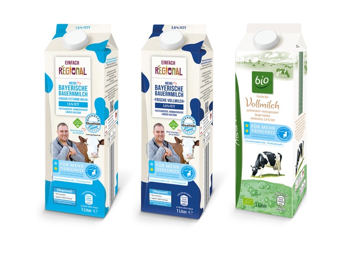 ALDI führt zertifizierte Milch mit Tierschutzlabel ein