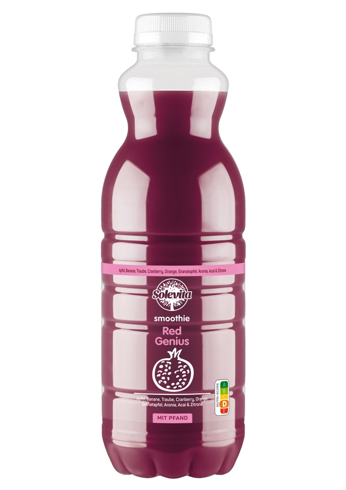 Der Hersteller Niederrhein-Gold Tersteegen GmbH & Co. KG informiert über einen Warenrückruf des Produktes "Solevita Smoothie Red Genius, 750mL".