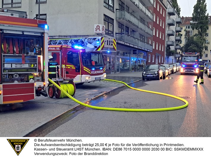 FW-M: Brand einer Elektroanlage (Maxvorstadt)