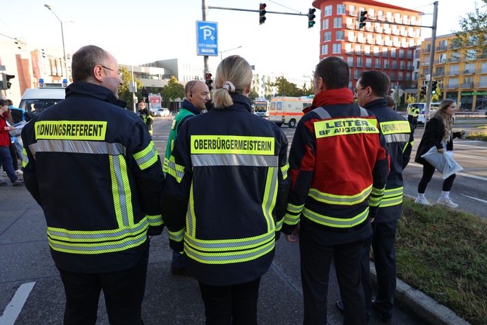 PM - Große Katastrophenübung in Augsburg abgeschlossen