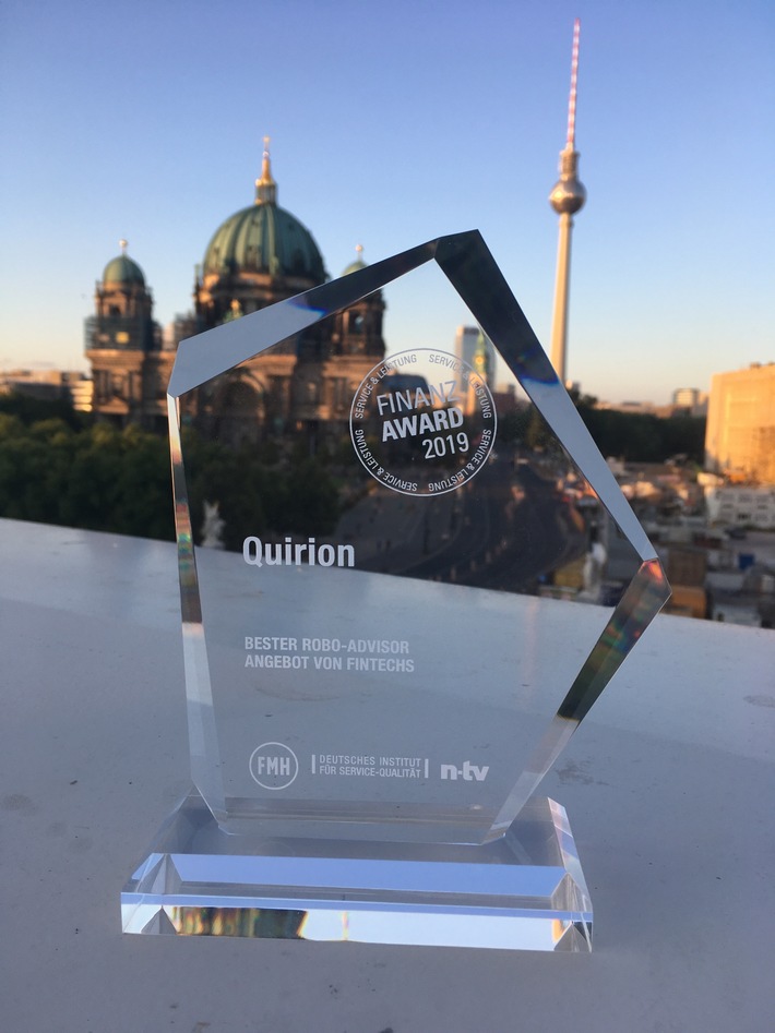 quirion ist bester Robo-Advisor beim Finanz-Award 2019