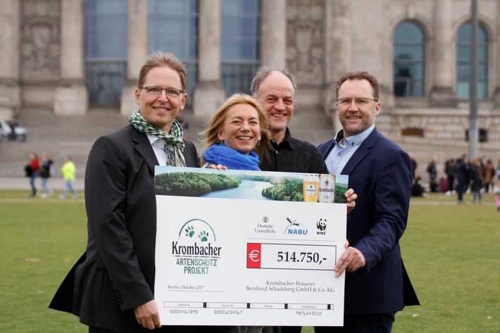 Krombacher unterstützt den heimischen Artenschutz erneut mit über 500.000 Euro