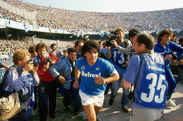 &quot;Diego Maradona&quot; Deutschlandpremiere: Rebell, Held, Gott: Die argentinische Fußballlegende bei GEO Television / Preview im Media Hub