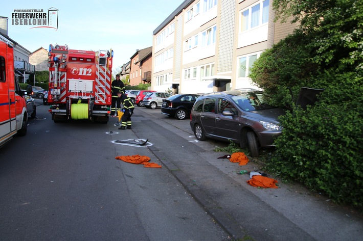 FW-MK: Verkehrsunfall mit eingeklemmter Person