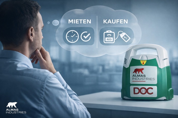 Almas Industries Ratgeber: Defibrillator für Unternehmen? 5 zentrale Fragen als Entscheidungshilfe
