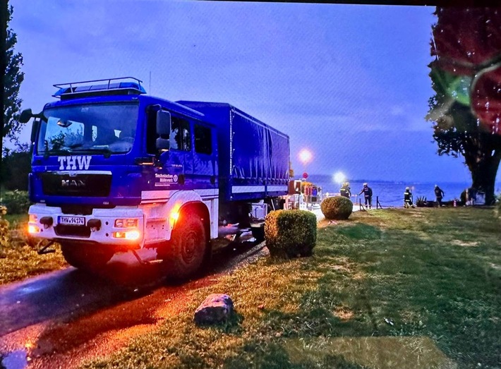 FW Reichenau: Starkregen fordert Reichenauer Feuerwehr, 21.08.2025, Reichenau, Insel-Ortsteile
