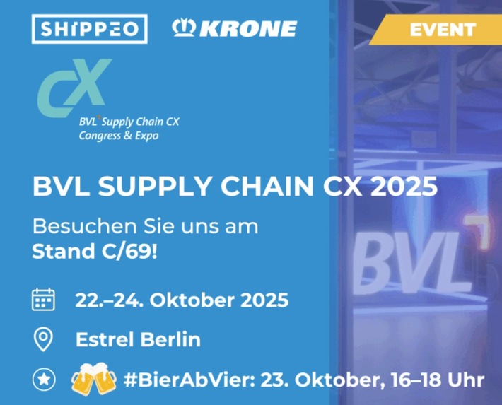 BVL Supply Chain CX 2025: Shippeo präsentiert intelligente Transparenz und vernetzte Logistik in Berlin