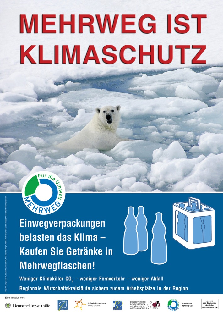 Aktion "Mehrweg ist Klimaschutz" mit Rekordbeteiligung