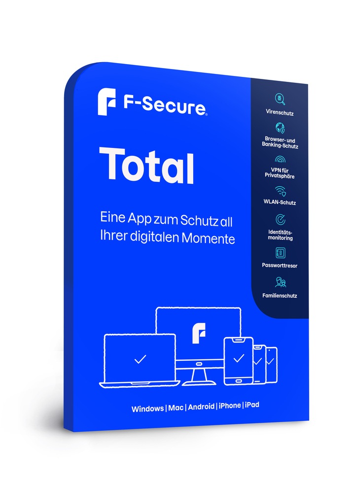 Das neue F-Secure Total: Vollumfängliche Sicherheit im Internet mit nur einer App