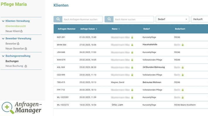 Revolution im digitalen Aufnahmemanagement: Verbund Pflegehilfe stellt den Anfragen-Manager vor