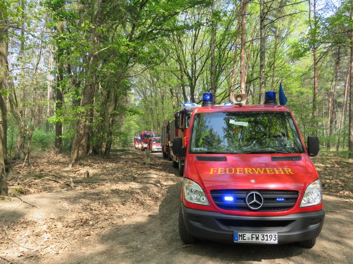 FW-Heiligenhaus: Zweiter Waldbrandeinsatz in Niederkrüchten (Meldung 11/2020)