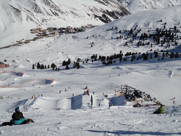 Kühtai ist Austragungsort der Olympischen Bewerbe Ski-Cross und Snowboard-Slopestyle