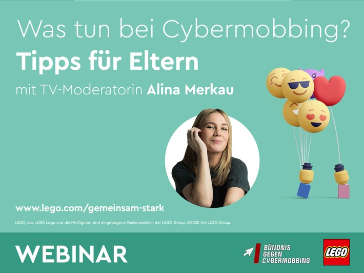 Grundschulkinder & Cybermobbing: Experten des Bündnisses gegen Cybermobbing e.V. und der LEGO GmbH informieren in gemeinsamen Webinaren