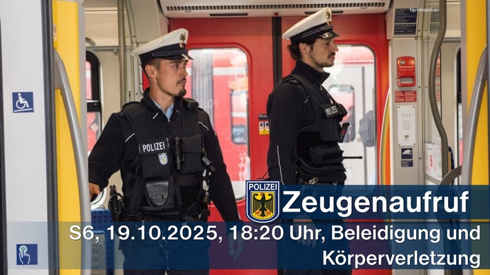 Bundespolizeidirektion München: Zeugenaufruf nach körperlichem Angriff