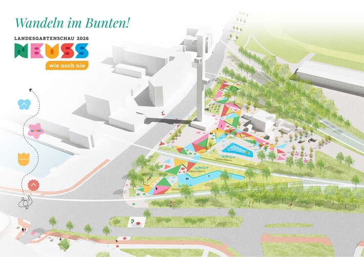 Der Wendersplatz in Neuss wird zum Entrée der Landesgartenschau 2026